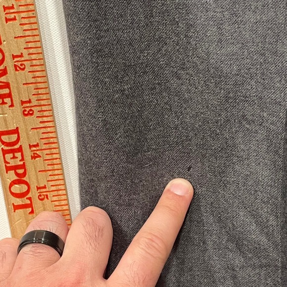 Pendleton Vintage Virgin Wool Men Charcoal Gray Dress Pants Made in USA 41x31 - Picture 4 of 7